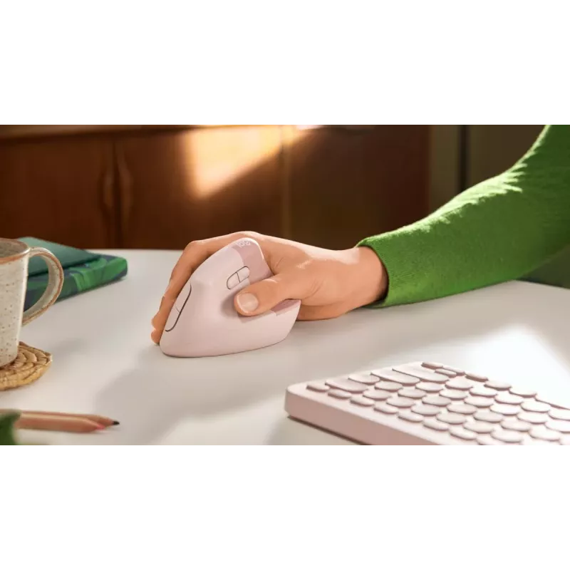 LOGITECH Lift parema käe juhtmevaba hiir roos / tumeroos