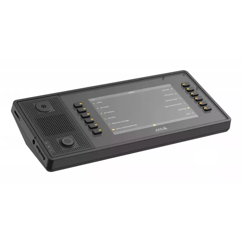 Videokõnesüsteem AXIS C6110 17,8 cm (7-tollise) 1024×600 ekraaniga, MicroSD kuni 1 TB, must