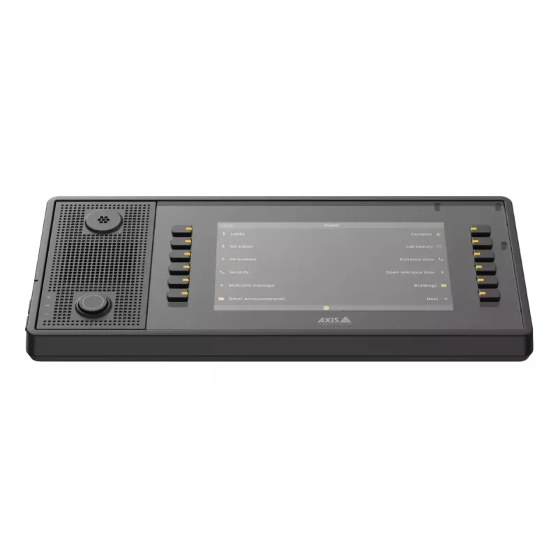 Videokõnesüsteem AXIS C6110 17,8 cm (7-tollise) 1024×600 ekraaniga, MicroSD kuni 1 TB, must