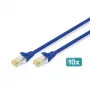 Võrgukaabel Digitus CAT 6A S/FTP RJ-45 3 m sinine