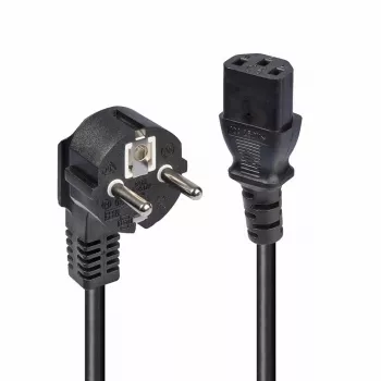 Lindy 3m Schuko 2 kontaktiga pistik IEC C13 toitekaablisse, must, 3 m, CEE7/7, C13 pistikupesa