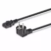 Lindy 3m Schuko 2 kontaktiga pistik IEC C13 toitekaablisse, must, 3 m, CEE7/7, C13 pistikupesa