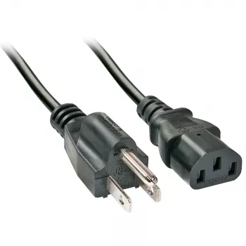 Lindy 2m US 3 Pin to C13 võrgukaabel, 2 m, C13 pistikupesa