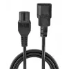 Lindy 2m IEC C14 to IEC C15 'Hot Condition' toitekaabel, must