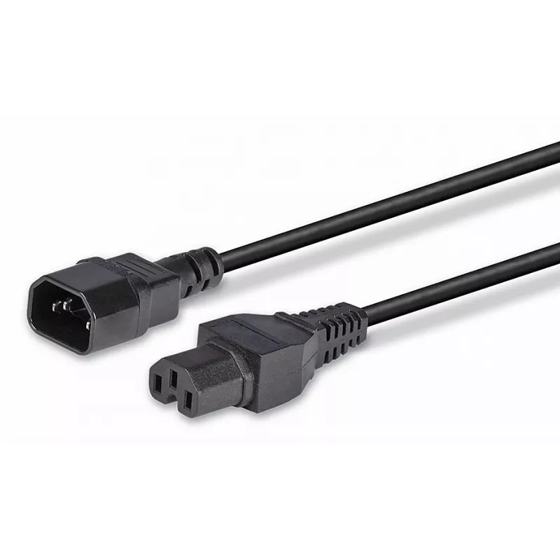 Lindy 2m IEC C14 to IEC C15 'Hot Condition' toitekaabel, must