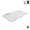 Kompaktne miniklaviatuur Logitech Pebble Keys 2 K380s — RF-juhtmevaba + Bluetooth, QWERTY US International, valge