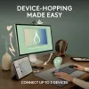 Kompaktne miniklaviatuur Logitech Pebble Keys 2 K380s — RF-juhtmevaba + Bluetooth, QWERTY US International, valge