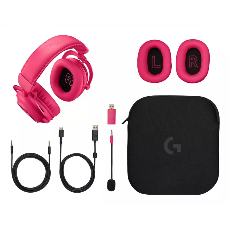 LOGITECH Pro X 2 Lightspeed juhtmevaba mängupeakomplekt - roosa
