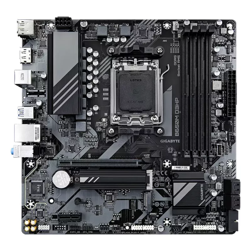 Emaplaat GIGABYTE B650M D3HP, AMD AM5, Micro ATX