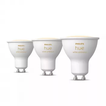 Philips Hue Valge ambience GU10 – nutikas prožektor – (3 tk komplekt)