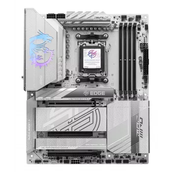 Emaplaat MSI MPG X870E EDGE TI WIFI, AMD X870E kiibistik, pesa AM5, ATX, DDR5, 4×DIMM, Wi‑Fi 7, 5Gb LAN, 4×M.2