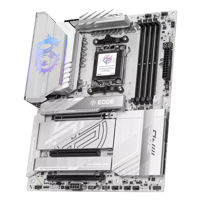 Emaplaat MSI MPG X870E EDGE TI WIFI, AMD X870E kiibistik, pesa AM5, ATX, DDR5, 4×DIMM, Wi‑Fi 7, 5Gb LAN, 4×M.2