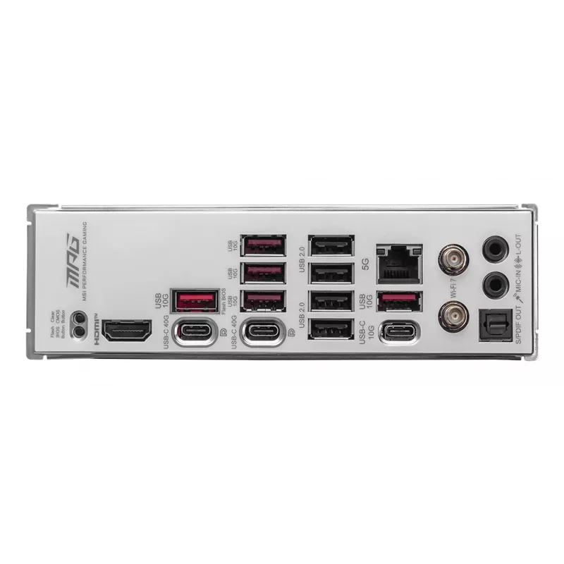 Emaplaat MSI MPG X870E EDGE TI WIFI, AMD X870E kiibistik, pesa AM5, ATX, DDR5, 4×DIMM, Wi‑Fi 7, 5Gb LAN, 4×M.2