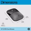 HP Z3700 Dual Silver Mouse, kahekäeline, RF-juhtmevaba + Bluetooth, hõbedane