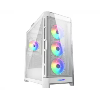 COUGAR Midi Tower korpus Duoface Pro ARGB, valge, Midi Tower, arvuti, valge, ATX, EATX, micro ATX, Mini-ITX, SSI CEB, metall, nailon, karastatud klaas, Multi