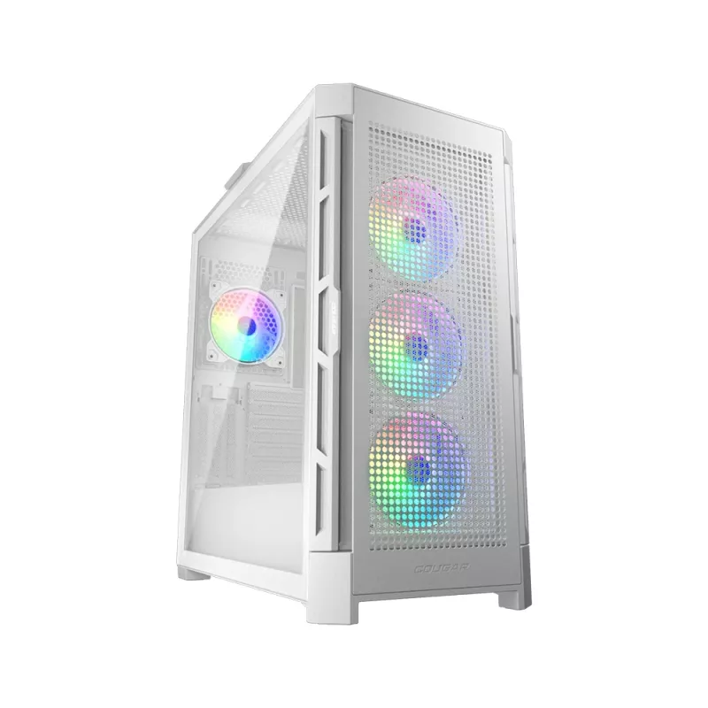 COUGAR Midi Tower korpus Duoface Pro ARGB, valge, Midi Tower, arvuti, valge, ATX, EATX, micro ATX, Mini-ITX, SSI CEB, metall, nailon, karastatud klaas, Multi