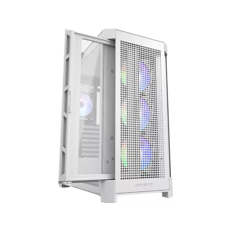 COUGAR Midi Tower korpus Duoface Pro ARGB, valge, Midi Tower, arvuti, valge, ATX, EATX, micro ATX, Mini-ITX, SSI CEB, metall, nailon, karastatud klaas, Multi