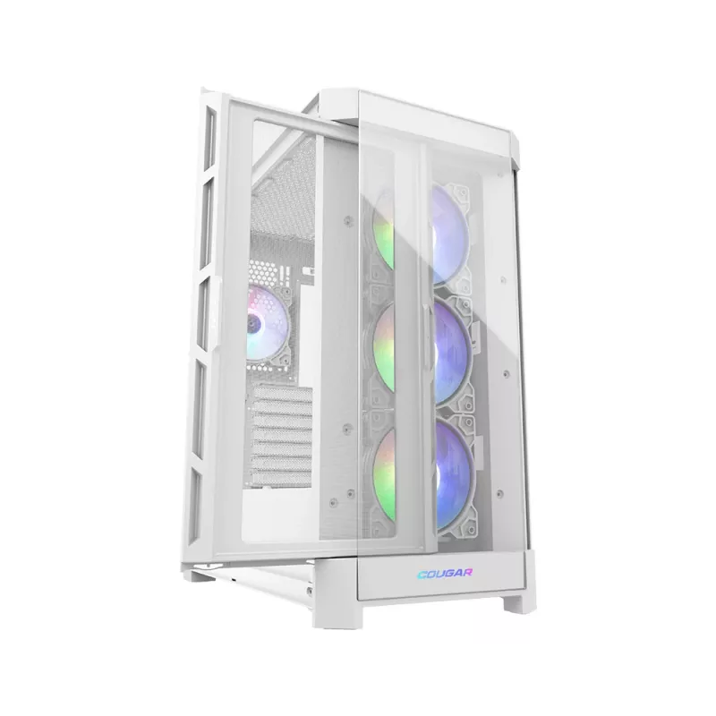 COUGAR Midi Tower korpus Duoface Pro ARGB, valge, Midi Tower, arvuti, valge, ATX, EATX, micro ATX, Mini-ITX, SSI CEB, metall, nailon, karastatud klaas, Multi