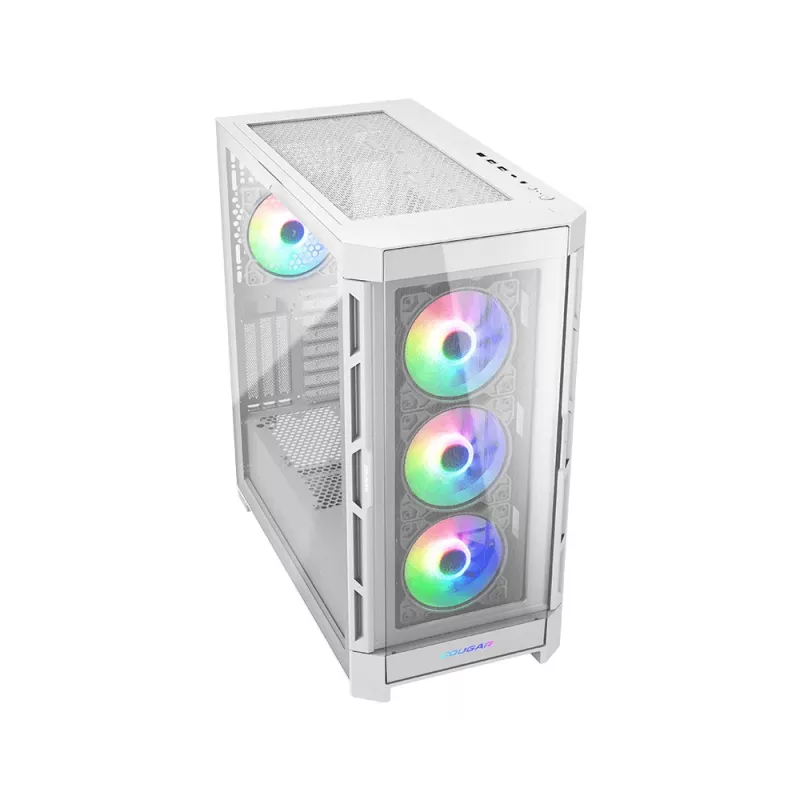COUGAR Midi Tower korpus Duoface Pro ARGB, valge, Midi Tower, arvuti, valge, ATX, EATX, micro ATX, Mini-ITX, SSI CEB, metall, nailon, karastatud klaas, Multi