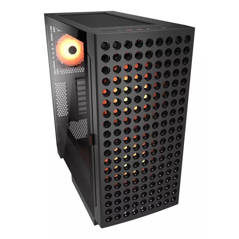 COUGAR Midi Tower korpus, Airface ECO, ARGB, must