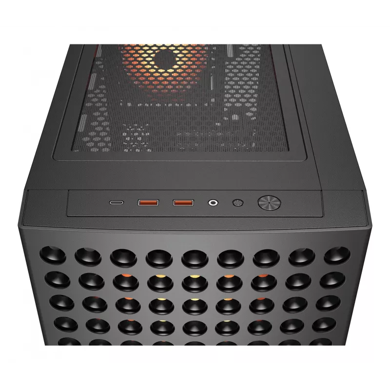COUGAR Midi Tower korpus, Airface ECO, ARGB, must