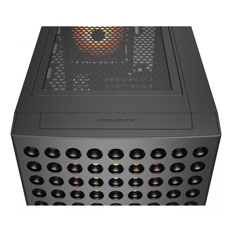 COUGAR Midi Tower korpus, Airface ECO, ARGB, must