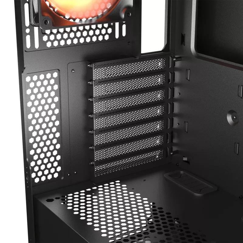 COUGAR Midi Tower korpus, Airface ECO, ARGB, must