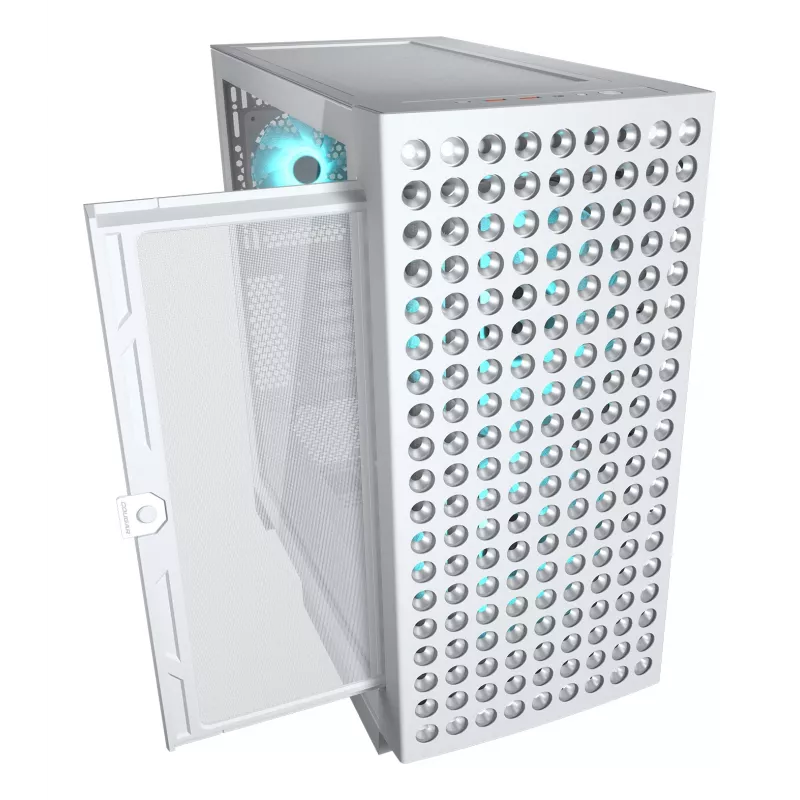 COUGAR Midi Tower korpus, Airface ECO, ARGB, Valge