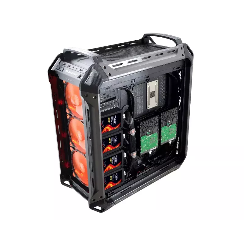 Täistorn COUGAR Gaming Panzer Max-G Must 120 140 mm ventilaatorid