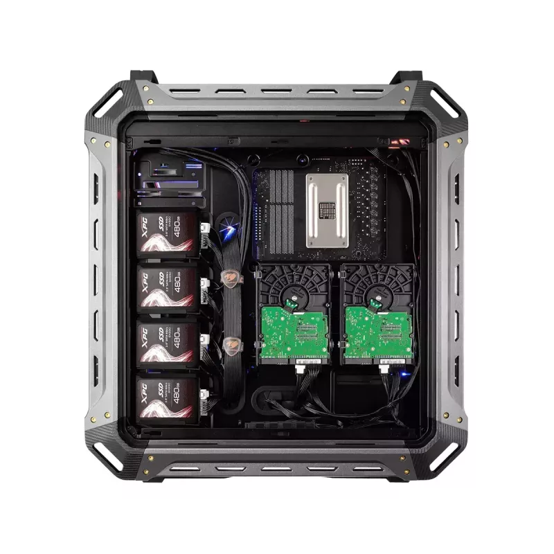 Täistorn COUGAR Gaming Panzer Max-G Must 120 140 mm ventilaatorid