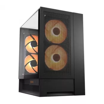 COUGAR Midi Tower korpus OmnyX, ARGB, must
