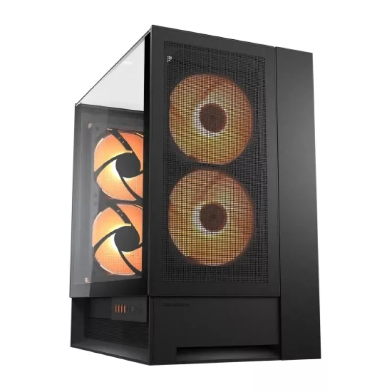 COUGAR Midi Tower korpus OmnyX, ARGB, must