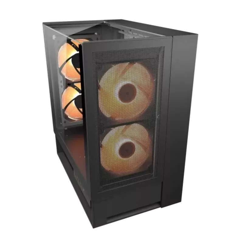 COUGAR Midi Tower korpus OmnyX, ARGB, must