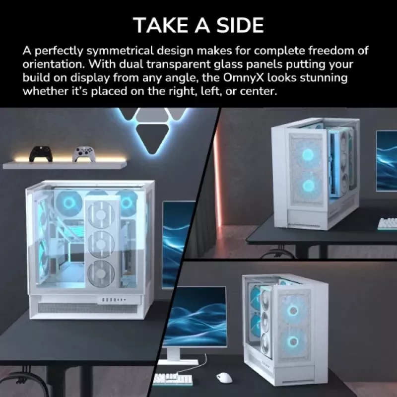 COUGAR Midi Tower korpus OmnyX, ARGB, must