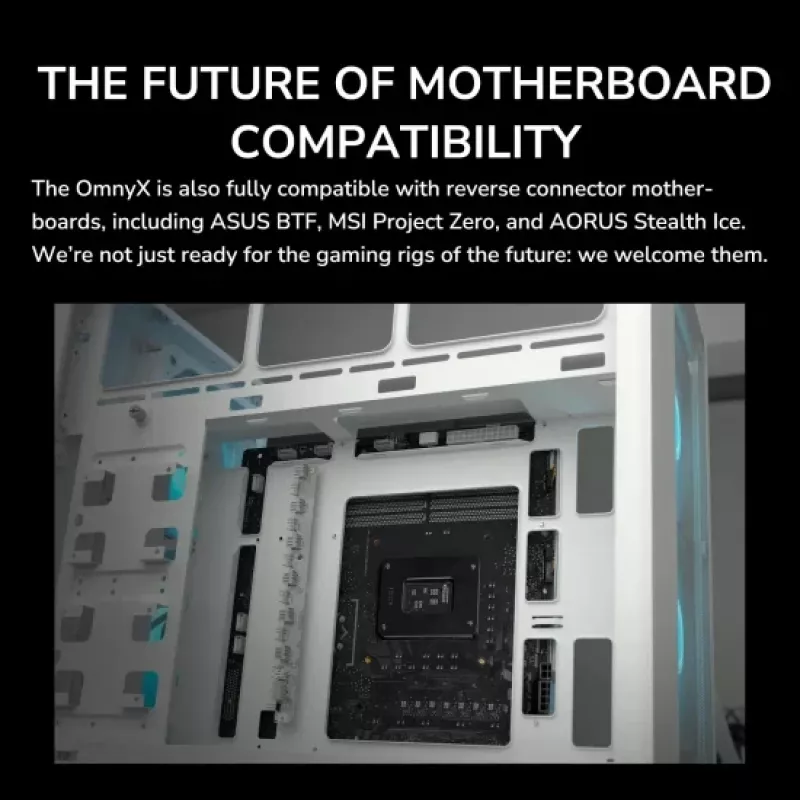 COUGAR Midi Tower korpus OmnyX, ARGB, must