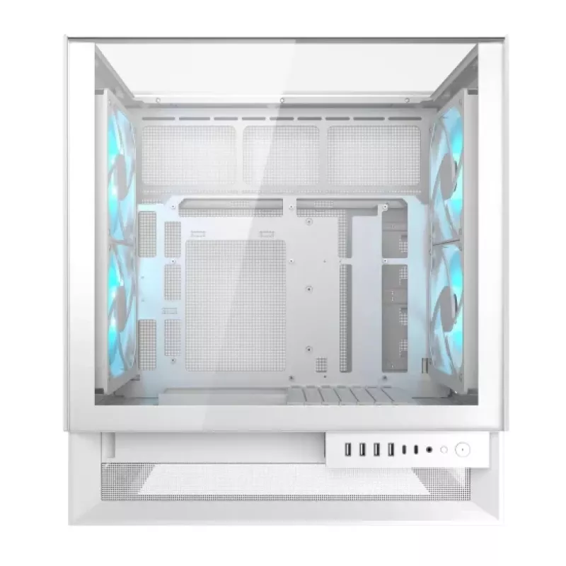 COUGAR Midi Tower korpus OmnyX, ARGB, valge
