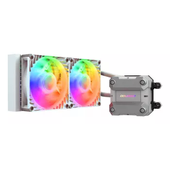 COUGAR CPU vesijahutus Poseidon Ultra 240, ARGB, Valge, All-in-one vedelikjahuti, 12 cm, 500 RPM, 2200 RPM, Valge