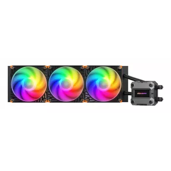 COUGAR CPU vesijahutus Poseidon Ultra 360, ARGB, must, All-in-one vedelikjahuti, 12 cm, 500 RPM, 2200 RPM, must