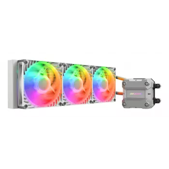 COUGAR CPU vesijahutus Poseidon Ultra 360, ARGB, Valge, All-in-one vedelikjahuti, 12 cm, 500 RPM, 2200 RPM, Valge