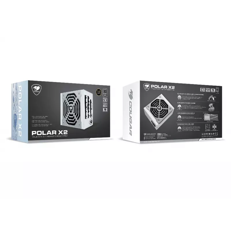 COUGAR POLAR X2 1050W toiteplokk ATX3.1 / 80 Plus Platinum / modulaarne