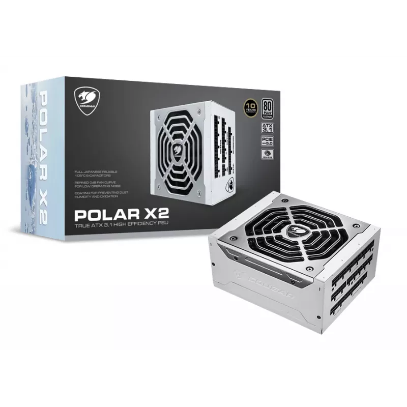 COUGAR POLAR X2 1050W toiteplokk ATX3.1 / 80 Plus Platinum / modulaarne