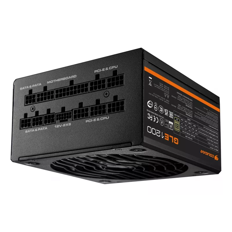 COUGAR toiteplokk GLE 1000W ATX3.1 / 80 Plus Gold, 1000 W, 100 - 240 V, 50/60 Hz, 15-7.5 A, 120 W, 1000 W