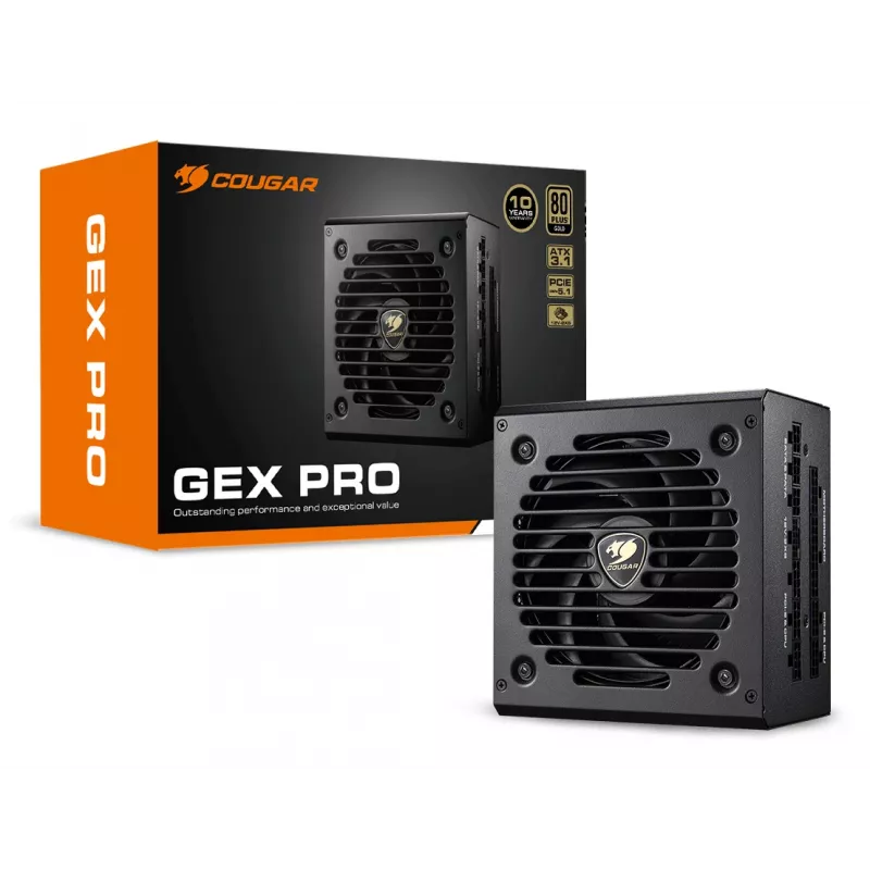 COUGAR toiteplokk GEX PRO 650W ATX3.1 / 80 Plus Gold / Modularne