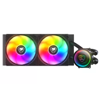 All-in-one vedelikjahuti COUGAR Gaming Poseidon Elite ARGB 240 Must Maksimaalne õhurõhk 2,4 mmH2O