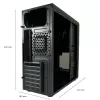 Arvuti korpus LC-Power LC-7041B-ON Midi Tower Must