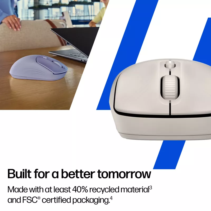 HP 400 Quiet Maple juhtmeta hiir, kahekäeline, RF-juhtmeta + Bluetooth, 6000 DPI, beež