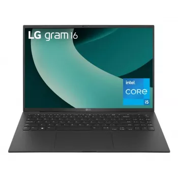 LG Gram 16ZB90RU Intel® Core™ i5 i5-1334U Sülearvuti 40,6 cm (16 tolli) WQXGA 16 GB LPDDR4x-SDRAM 512 GB SSD Wi-Fi 6E (802.11ax) Windows 11 Pro Germany Must
