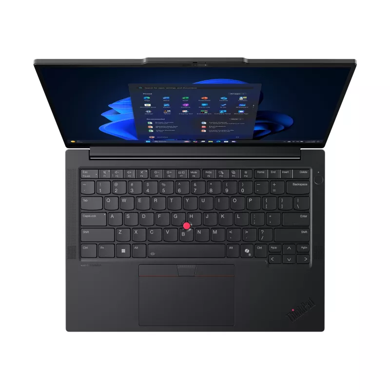 Lenovo ThinkPad E14 Gen 7 (Intel) Copilot+ PC Intel Core Ultra 7 258V sülearvuti 35,6 cm (14 tolli) WUXGA 32 GB LPDDR5x-SDRAM 1 TB SSD Wi-Fi 6E (802.11ax) Windows 11 Pro saksa must