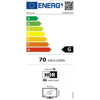 49-tolline Dual QHD OLED kumer monitor Samsung S49DG950SU — 5120×1440, 32:9, 0,03 ms, USB-hub, VESA, kõlarid