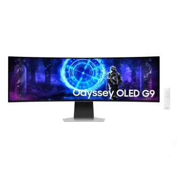 49-tolline Dual QHD OLED kumer monitor Samsung S49DG950SU — 5120×1440, 32:9, 0,03 ms, USB-hub, VESA, kõlarid